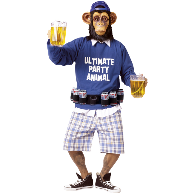 Ultimate Party Animal Funny Adult Costume - Click Image to Close