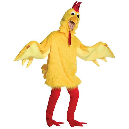 Adult Fuzzy Chicken Costume - Click Image to Close