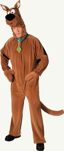 Deluxe Plush Scooby Doo Adult Costume - Click Image to Close