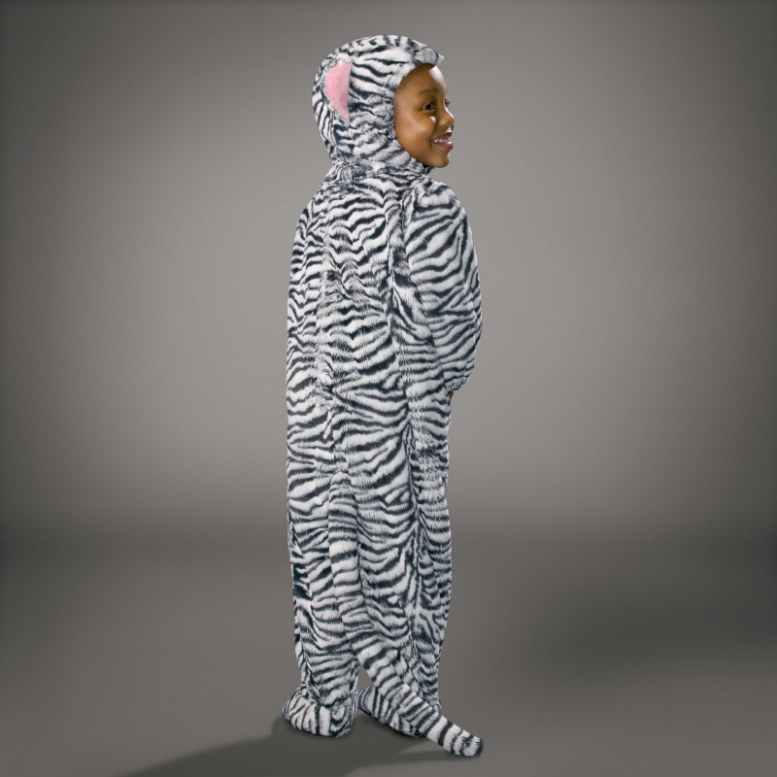 Animal Planet Collector's Edition White Tiger Cub Toddler Costum - Click Image to Close