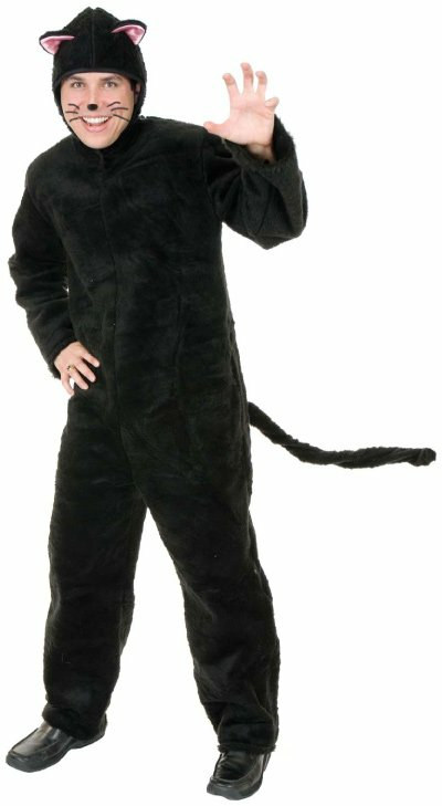 Plush Cat Adult Plus Costume - Click Image to Close