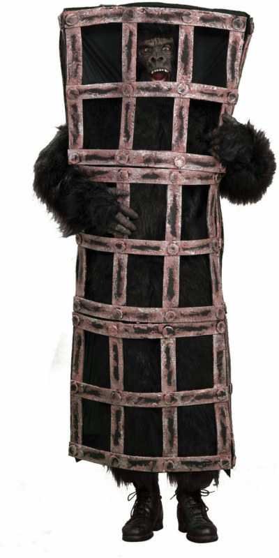 Gorilla In Cage Adult Costume - Click Image to Close