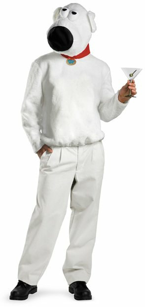 Family Guy - Brian (Plush) Adult Costume - Click Image to Close