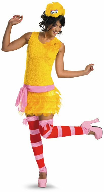 Sesame Street - Big Bird Sassy Female Adult Costume - Click Image to Close