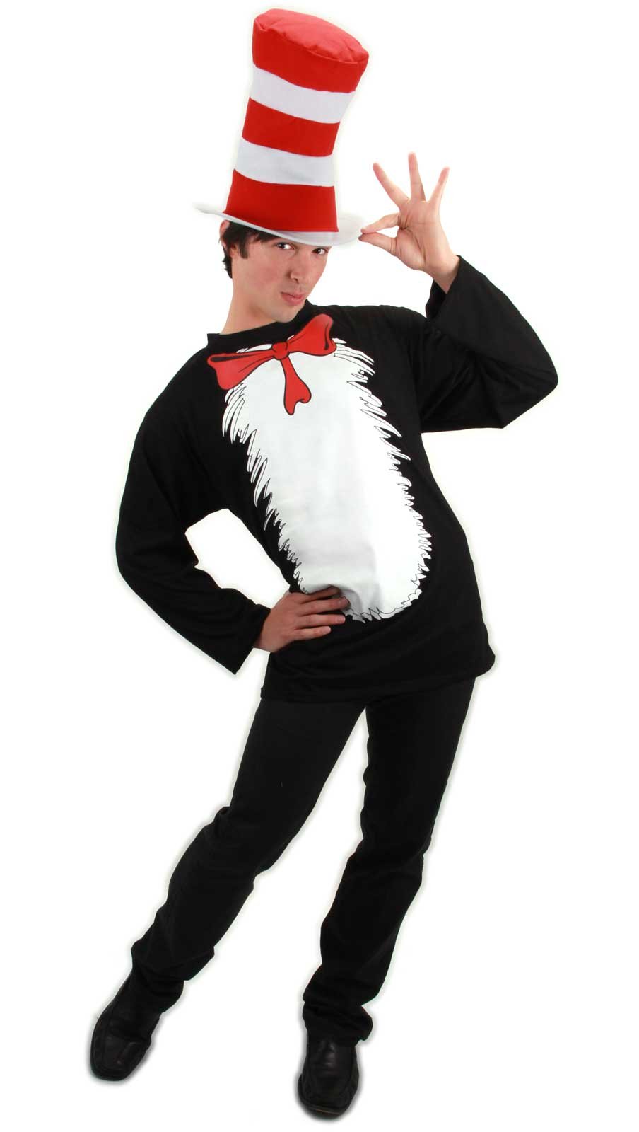 Dr. Seuss The Cat In The Hat Adult Plus Costume - Click Image to Close