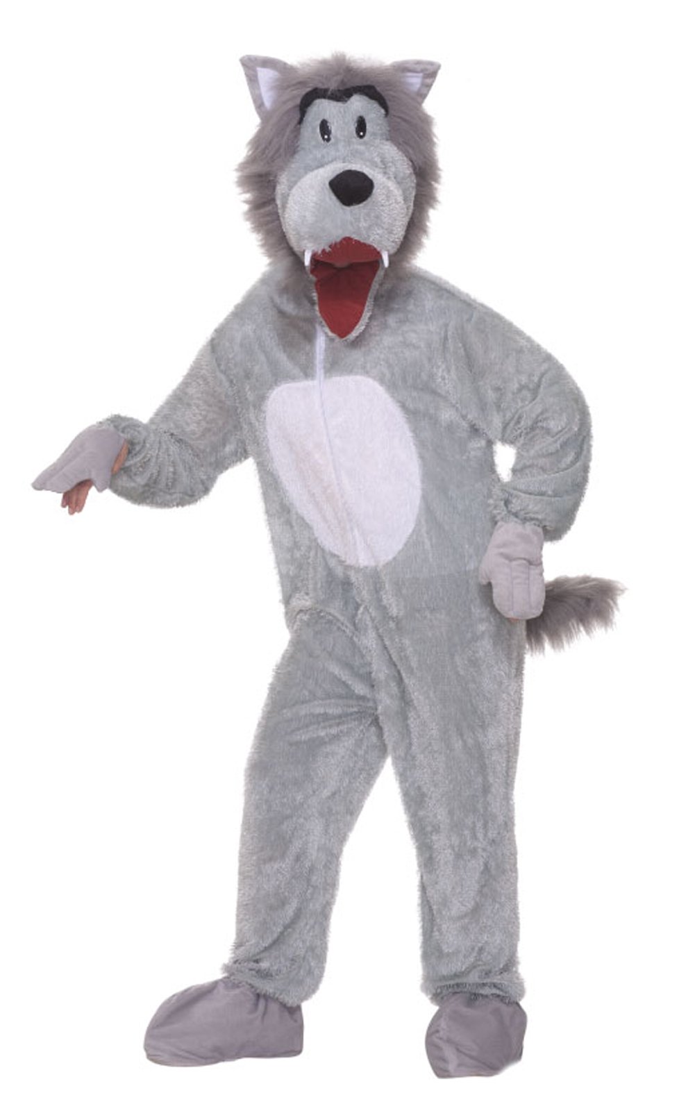Story Book Wolf Plush Adult Costume - Click Image to Close