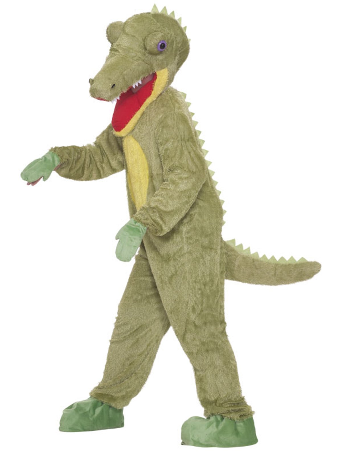 Crocodile Plush Adult Costume - Click Image to Close