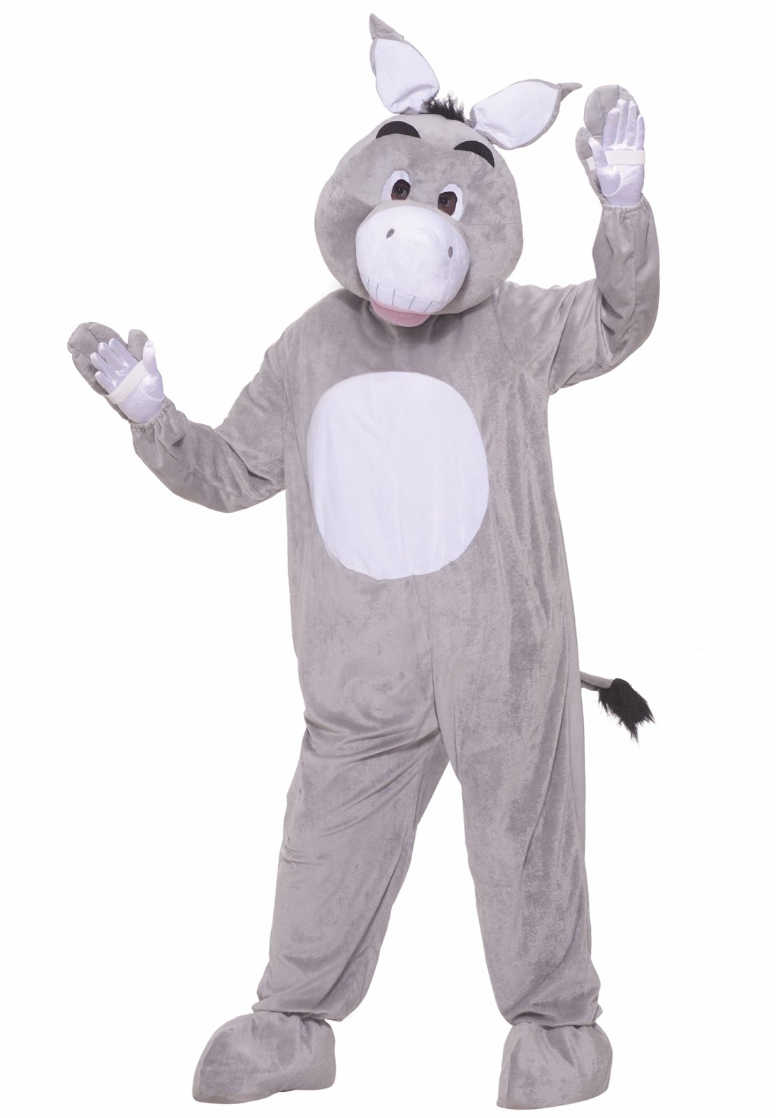 Donkey Plush Adult Costume - Click Image to Close