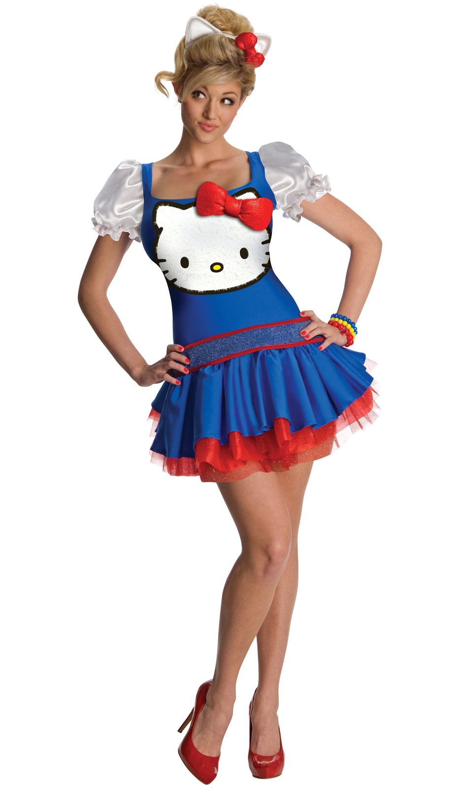 Hello Kitty Blue Dress Adult Costume - Click Image to Close