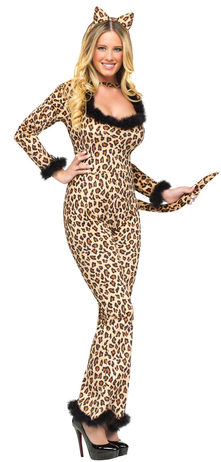 Luscious Leopard Adult Costume - Click Image to Close