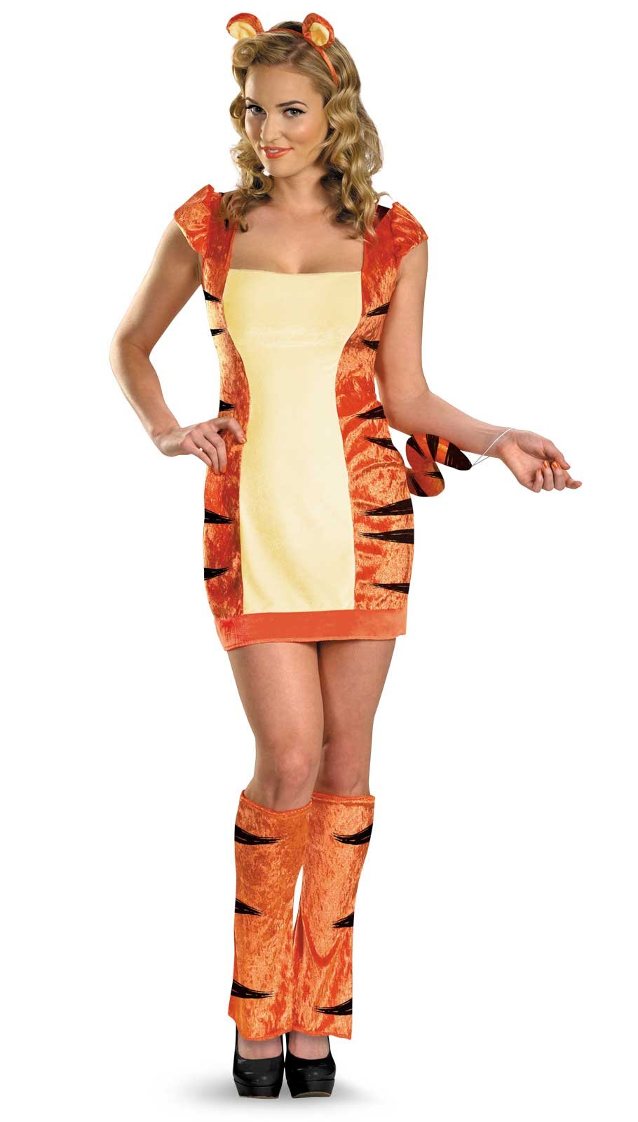 Sassy Winnie The Pooh Tigger Adult Costume - Click Image to Close