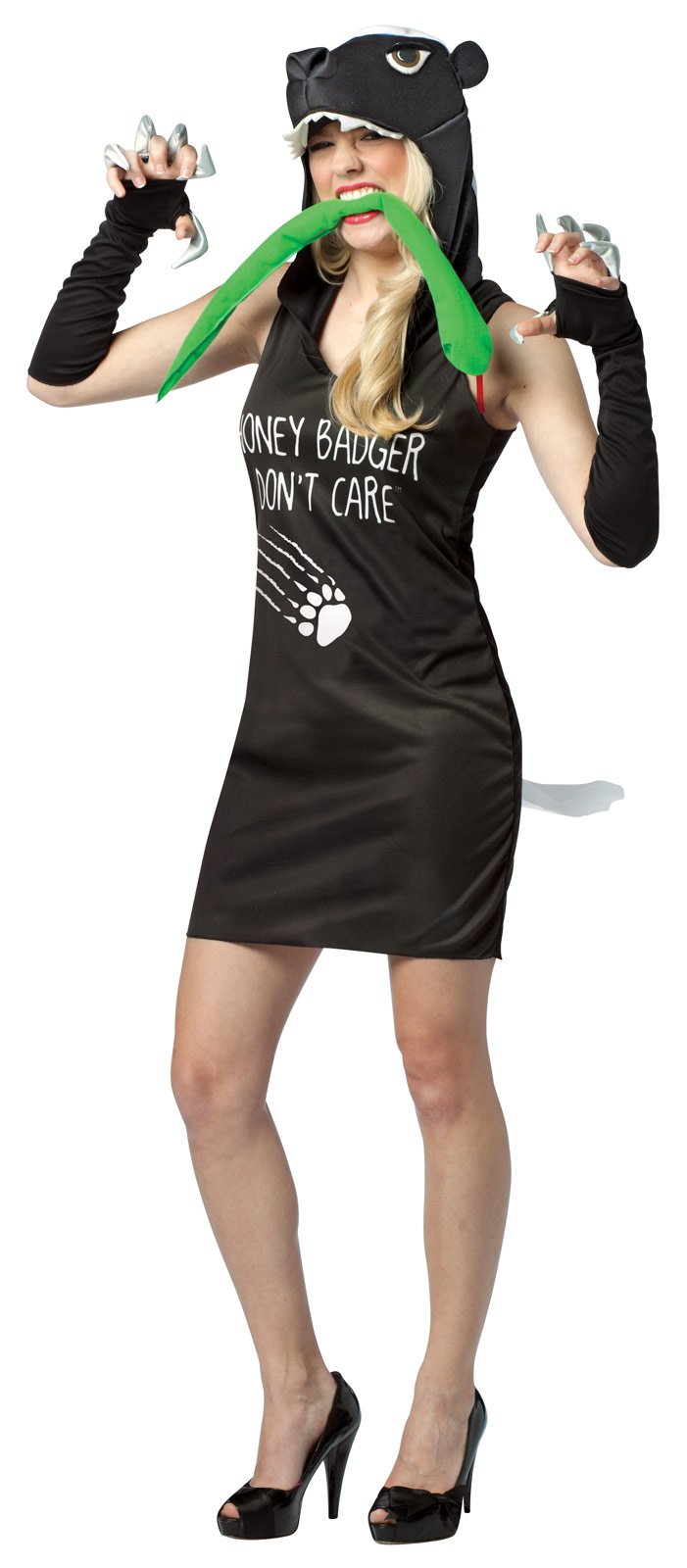 Sexy Honey Badger Dress Adult Costume - Click Image to Close