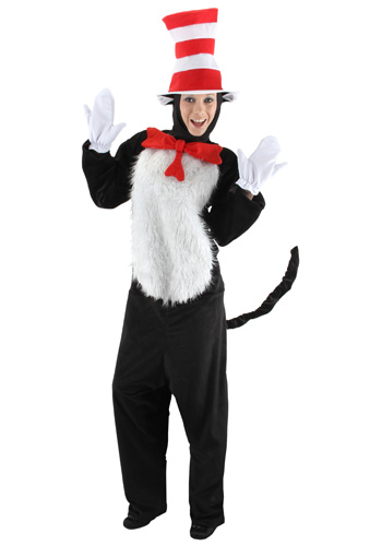 Deluxe Adult Cat in the Hat Costume - Click Image to Close