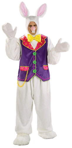 Deluxe White Rabbit Adult Costume - Click Image to Close