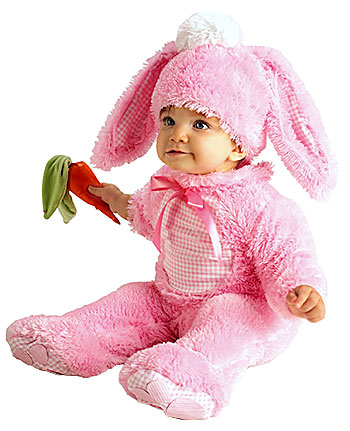 Baby Pink Bunny Costume