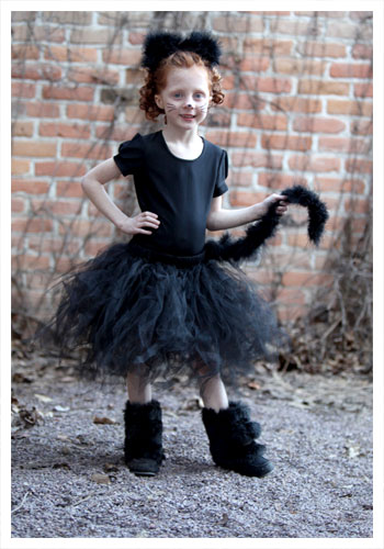 Child Tutu Black Cat Costume