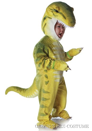 Child Green T-Rex Costume