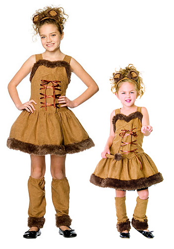 Girl's Cuddly Lion Costume - Click Image to Close