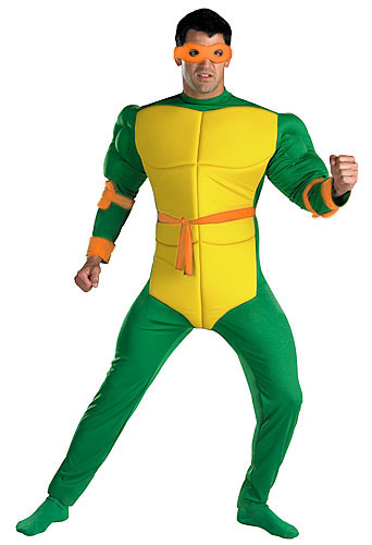 Adult TMNT Michelangelo Costume - Click Image to Close