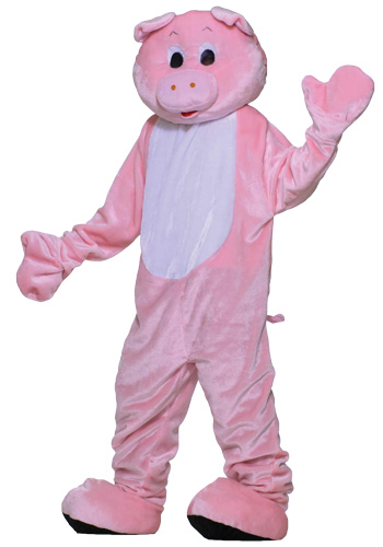 Deluxe Pig Mascot Costume - Click Image to Close