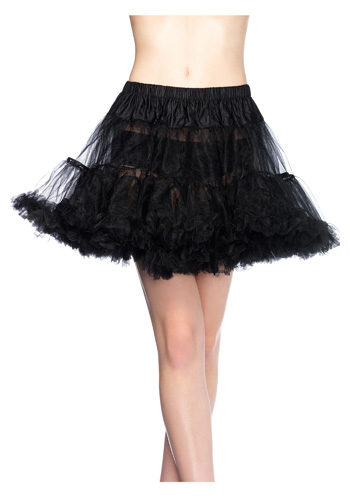 Plus Size Black Tulle Petticoat - Click Image to Close
