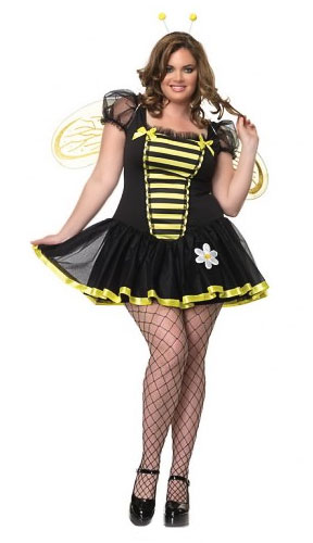 Plus Size Honey Bee Costume - Click Image to Close