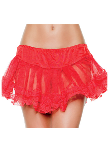Plus Size Red Lace Petticoat