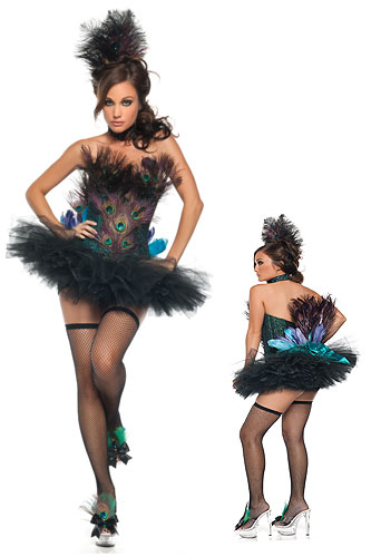 Deluxe Sexy Peacock Costume - Click Image to Close