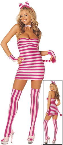 Adult Sexy Cheshire Cat Costume - Click Image to Close