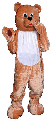 Adult Teddy Bear Mascot Costume - Click Image to Close