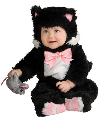 Infant Black Kitten Costume - Click Image to Close