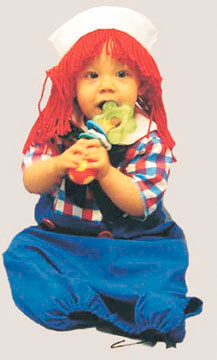 Raggedy Andy Bunting Infant Costume - Click Image to Close