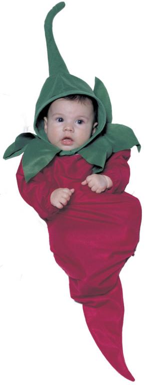 Red Hot Chili Pepper Infant Bunting Costume - Click Image to Close