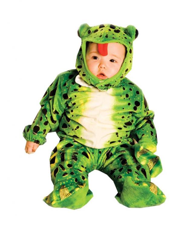 Plush Green Frog Infant and Toddler Costume