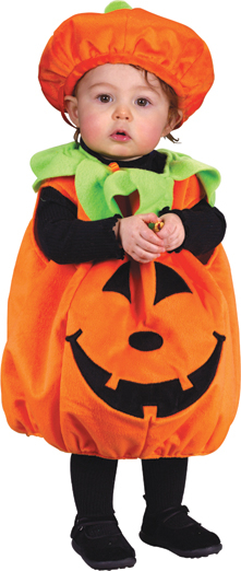 Pumpkin Plush Infant Costume - Click Image to Close