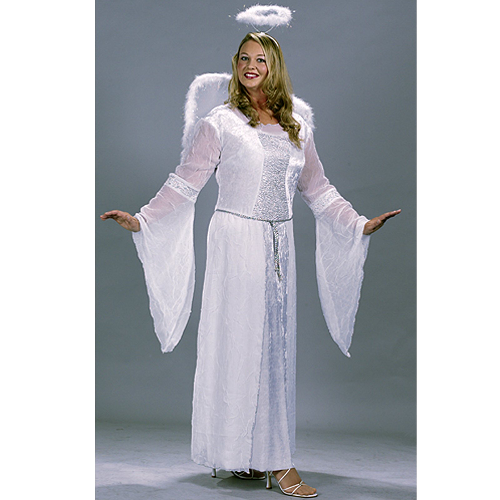 Heavenly Angel White Adult Plus Costume
