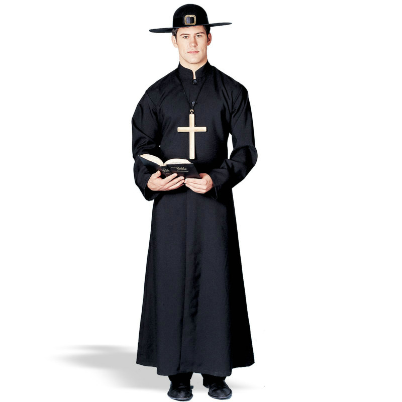 Padre/Priest Robe Adult Costume - Click Image to Close