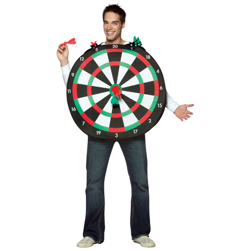 Bullseye Dartboard Game Adult Costume - Click Image to Close