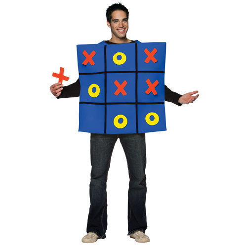 Tic Tac Toe Board Game Adult Costume - Click Image to Close