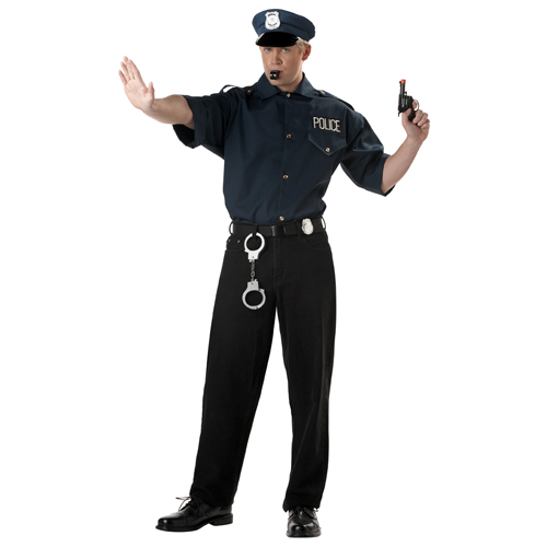 Cop Shirt and Hat Police Set