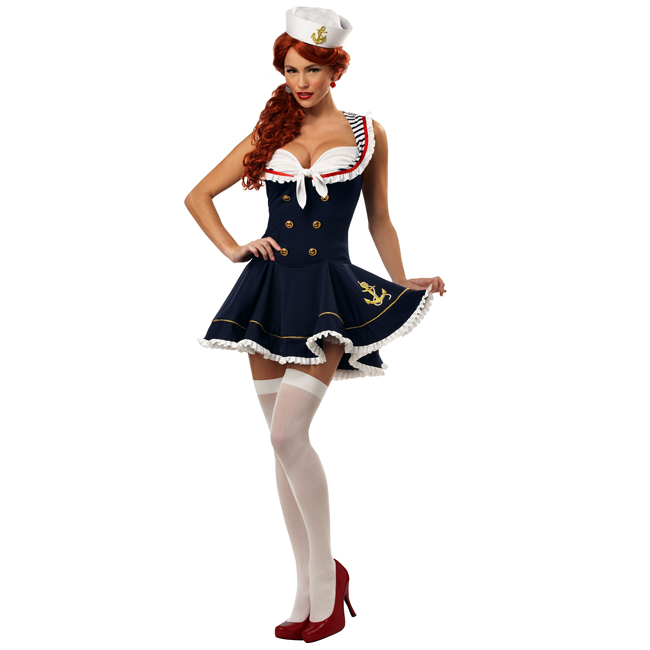 Nautical Doll Sexy Sailor Costume - Click Image to Close