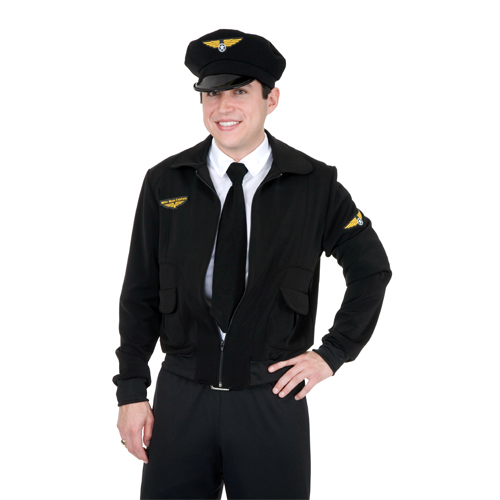 Mile High Pilot Captain Mens Jacket and Hat - Click Image to Close