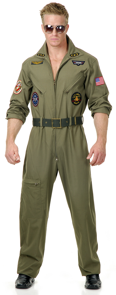 Men's Wing Man Pilot Costume - Click Image to Close