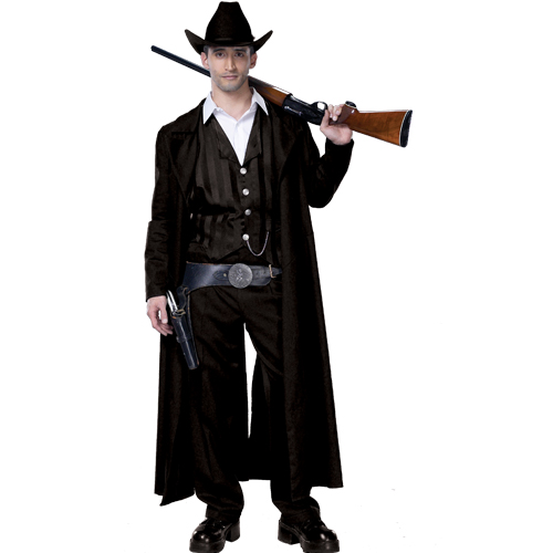 Bounty Hunter Cowboy Adult Costume - Click Image to Close