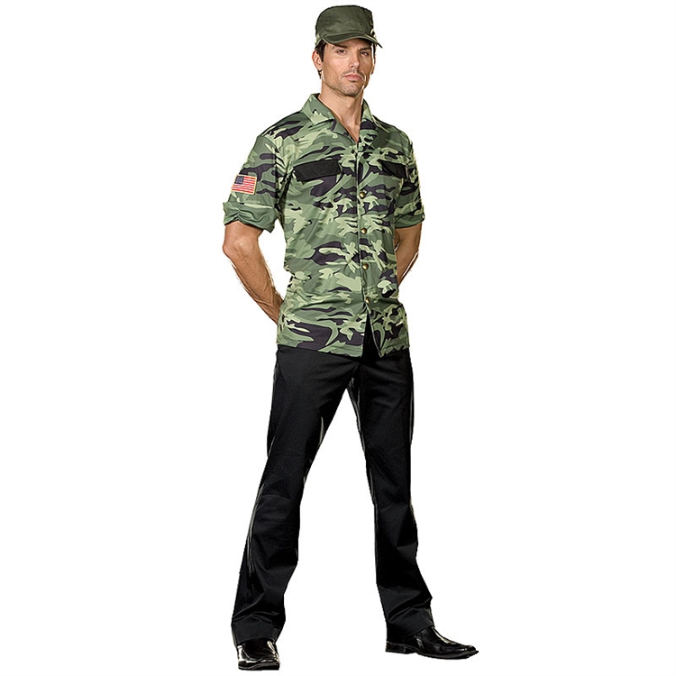 Sergeant Lou Tenet Military Adult Costume - Click Image to Close