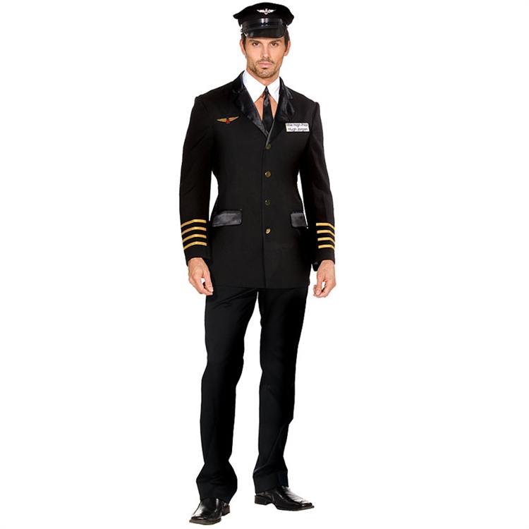 Hugh Jorgan Mile High Pilot Adult Costume - Click Image to Close