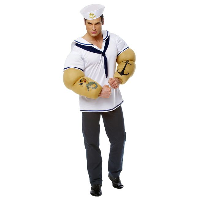 Adult Sailor Shirt with Detachable Arms