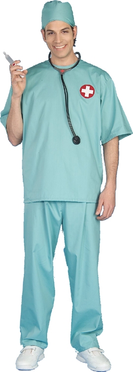 Adult Surgeon Scrubs Adult Costume - Click Image to Close