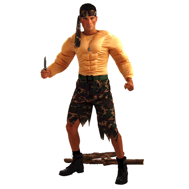 Jungle Commando Adult Costume - Click Image to Close