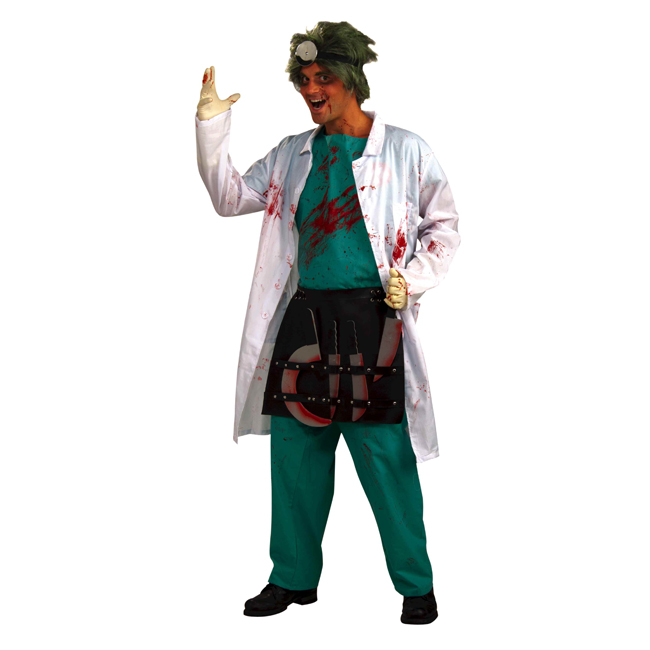 Demented Scary Surgeon Adult Costume